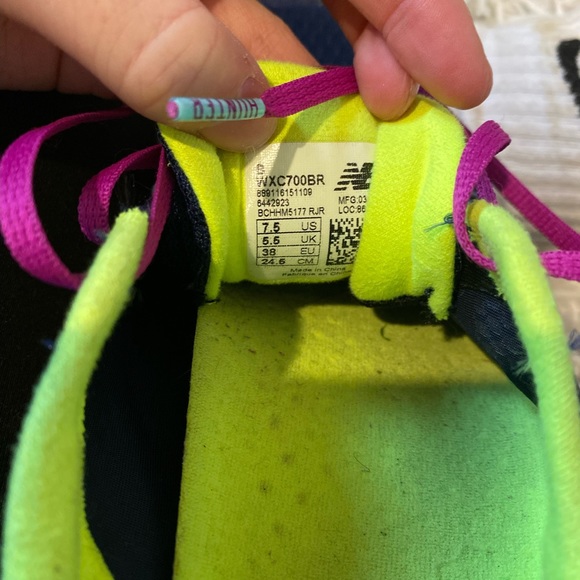 Size 7.5, New Balance, multicolor racing flats - Picture 2 of 3